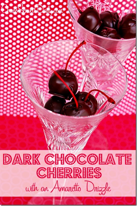 Dark Chocolate Cherries With Amaretto Live Creatively Inspired