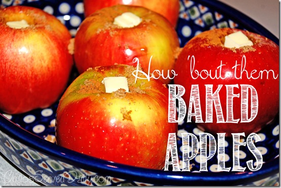 Baked Apples {and a Menu} | Chaos Served Daily